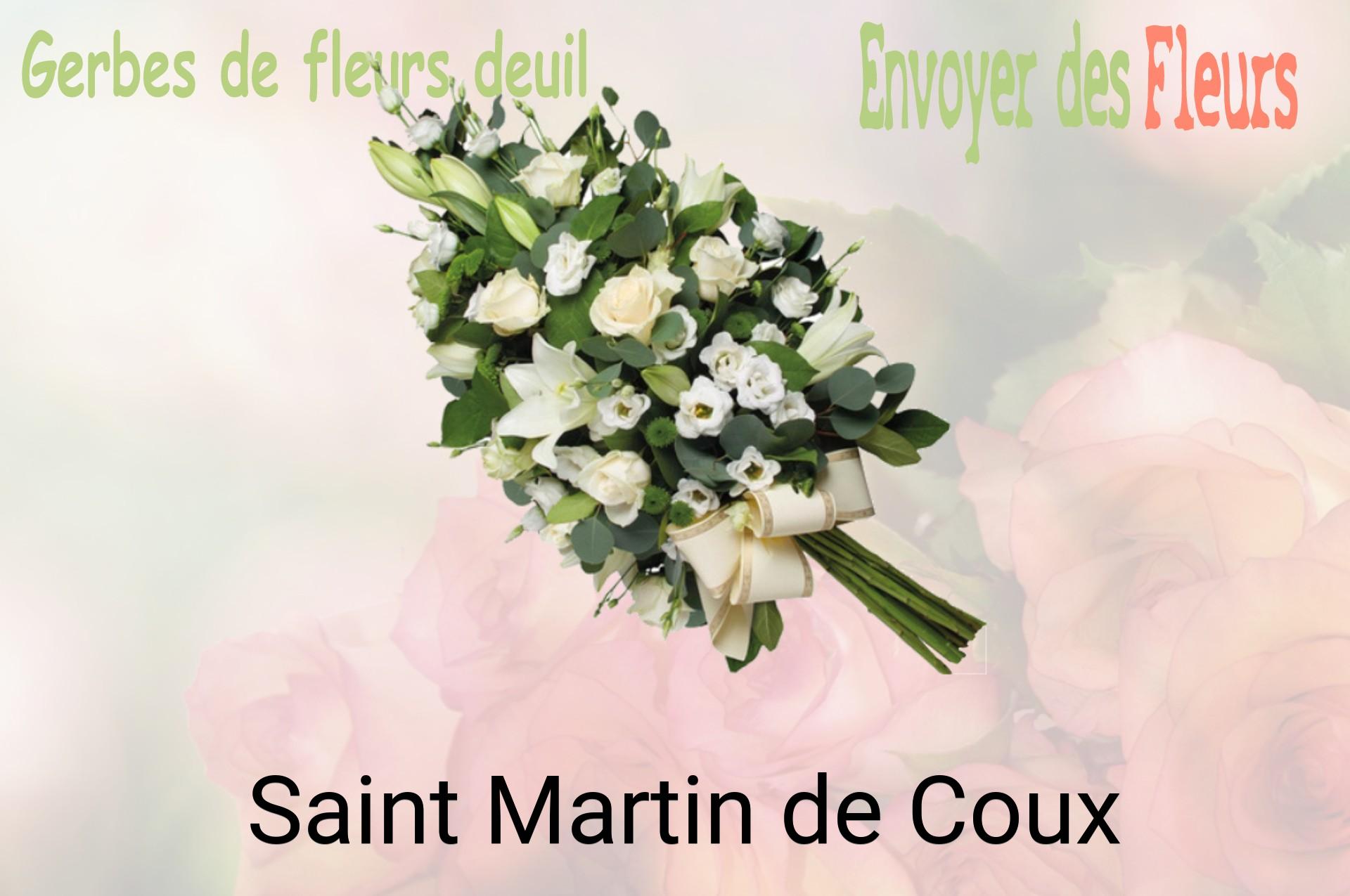 Gerbe de fleurs de deuil livrée à Saint-Martin-de-Coux